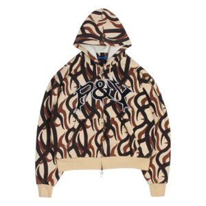 PUNKANDYO double zip-up camo hoodie XL